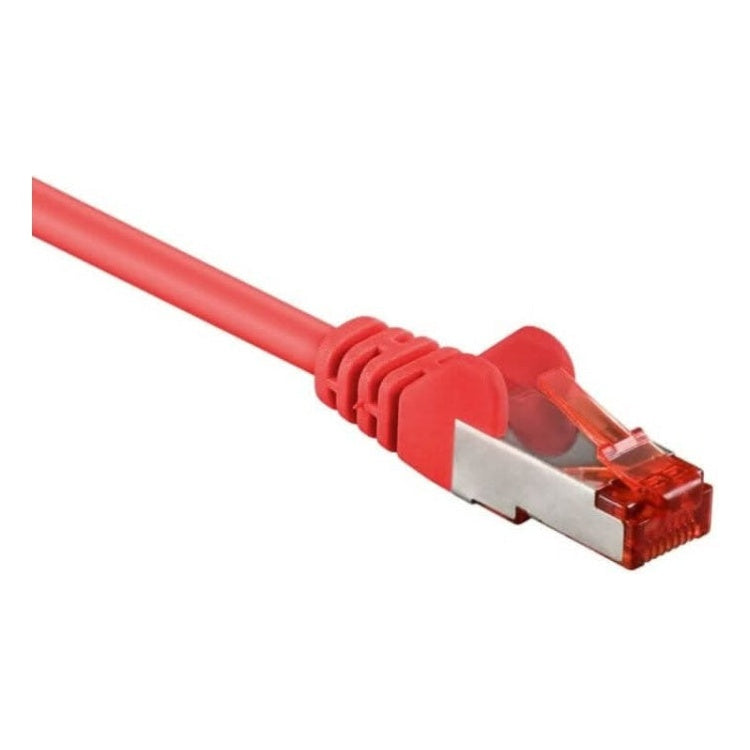 SF-C6A-0.25-RD 25 cm Cat 6 S/FTP (PiMF) netwerkkabel - Rood