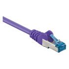SF-C6AC-0.5-P 50 cm Cat 6a S/FTP (PiMF) netwerkkabel - 100% koper - LSZH - Paars