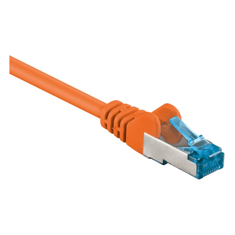 SF-C6AC-1.5-OR 1.5 meter Cat 6a S/FTP (PiMF) netwerkkabel - 100% koper - LSZH - Oranje