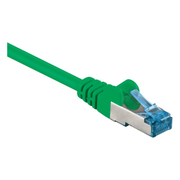 SF-C6AC-1-GR 1 meter Cat 6a S/FTP (PiMF) netwerkkabel - 100% koper - LSZH - Groen