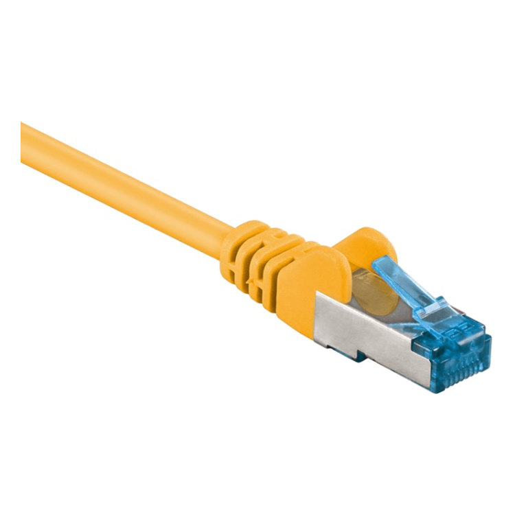 SF-C6AC-2-GL 2 meter Cat 6a S/FTP (PiMF) netwerkkabel - 100% koper - LSZH - Geel
