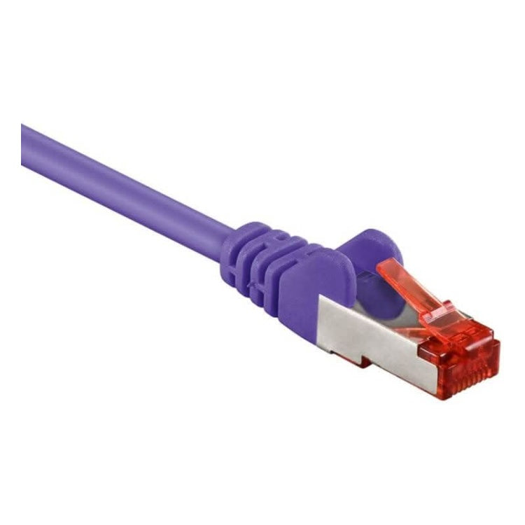 SF-C6C-0.5-P 50 cm Cat 6 S/FTP (PiMF) netwerkkabel - 100% koper - LSZH - Paars