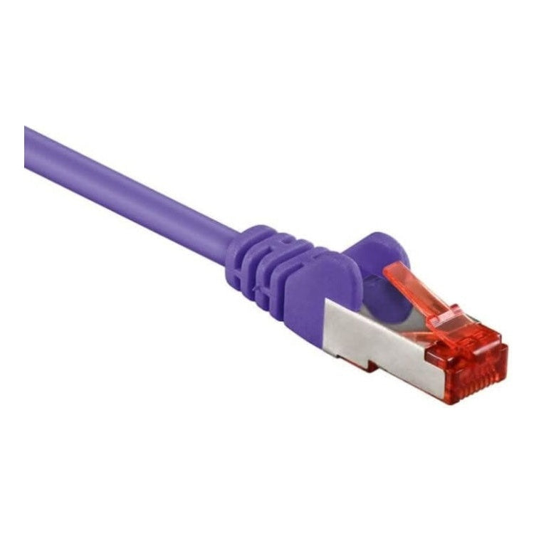 SF-C6C-30-P 30 meter Cat 6 S/FTP (PiMF) netwerkkabel - 100% koper - LSZH - Paars