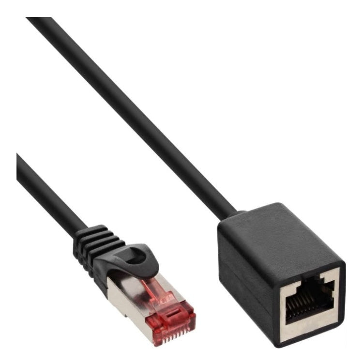 SF-C6C-V-5-ZW 5 meter Cat 6 S/FTP netwerk verlengkabel - 100% koper