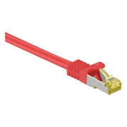 SF-C7C-0.5-RD 50 cm Cat 7 S/FTP (PiMF) netwerkkabel - 100% koper - LSZH - Rood