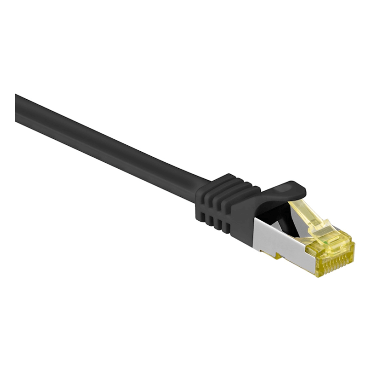 SF-C7C-15-ZW 15 meter Cat 7 S/FTP (PiMF) netwerkkabel - 100% koper - LSZH - Zwart