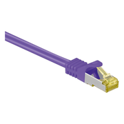 SF-C7C-7.5-P 7.5 meter Cat 7 S/FTP (PiMF) netwerkkabel - 100% koper - LSZH - Paars