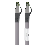 SF-C8C-0.5-G 50 cm Cat 8 S/FTP (PiMF) netwerkkabel - 100% koper - LSZH - Grijs