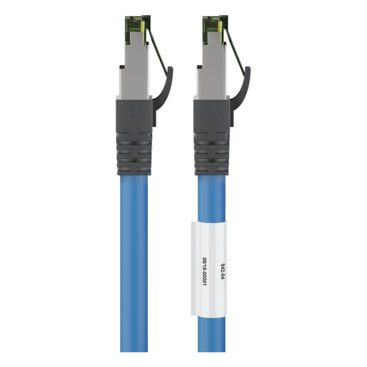SF-C8C-1-BL 1 meter Cat 8 S/FTP (PiMF) netwerkkabel - 100% koper - LSZH - Blauw
