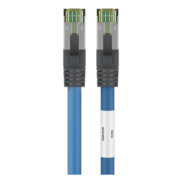SF-C8C-3-BL 3 meter Cat 8 S/FTP (PiMF) netwerkkabel - 100% koper - LSZH - Blauw