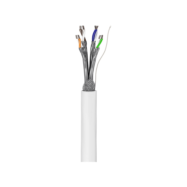 SF-SO-C6A-R-100-WT cat 6 netwerkkabel - S/FTP (PiMF) - 100 meter - Wit