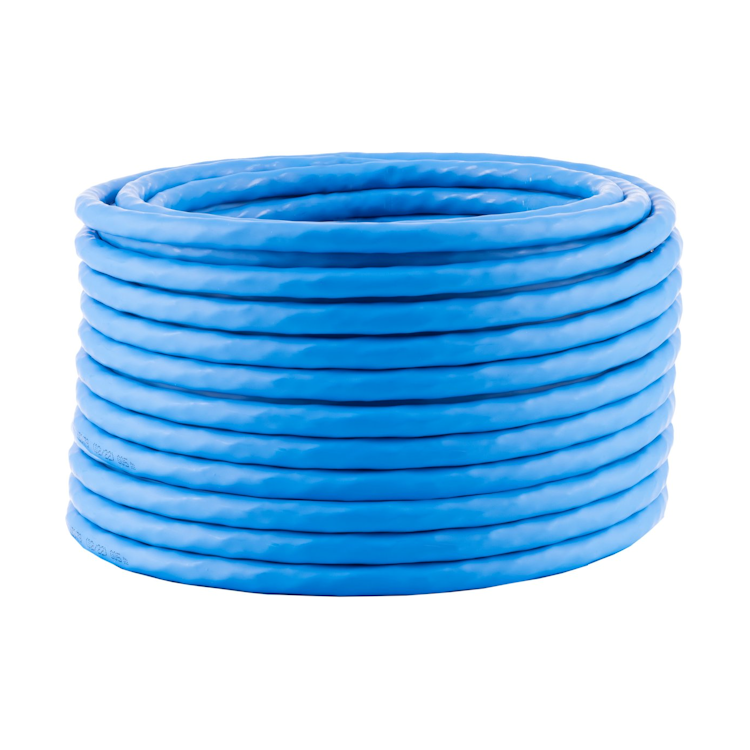 SF-SO-C8C-R-100-BL Cat 8 S/FTP (PiMF) netwerkkabel - LSZH -100% koper - stug - 100 meter - Blauw