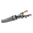SF-ST-C6AC-R-305-G Cat 6a netwerkkabel - S/FTP (PiMF) - 305 meter - Grijs - Soepel - Koper