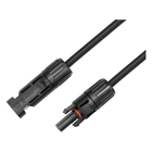 SLR-6mm-1-ZW 6 mm² Solar kabel met MC 4 connector - Male -> Female - 1 meter - Zwart