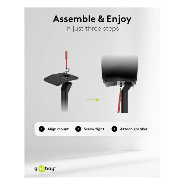 SM-SE3-VL-ZW-2x Set van 2 stuks - Vloerstandaard voor Sonos Era 300 - Zwart - 71.4 cm