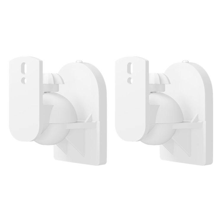 SM-UNI-WT-2x Set van 2 stuks - Universele muurbeugel voor luidsprekers - Wit - Kantelbaar & draaibaar
