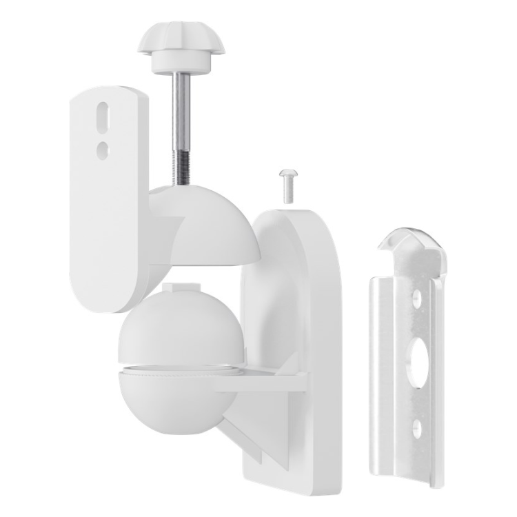 SM-UNI-WT-2x Set van 2 stuks - Universele muurbeugel voor luidsprekers - Wit - Kantelbaar & draaibaar