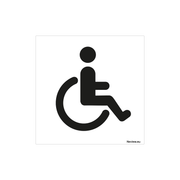 ST1010WCIN Sticker - invalide toilet - 10x10 cm