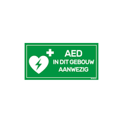ST2010AED Sticker - AED - 20x10 cm