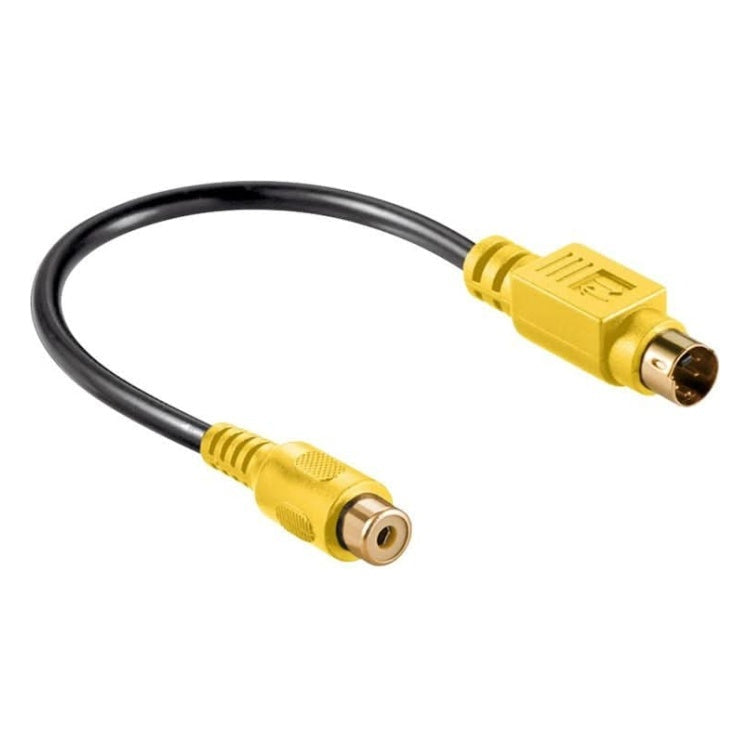 SVHS-CS1 20 cm Videokabeladapter - S-Video (Mini-DIN 4 mannelijk) naar Composiet (RCA vrouwelijk) - Verguld