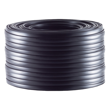 TEL-6AD-50-ZW 6 aderige telefoonkabel- 50 meter - Zwart
