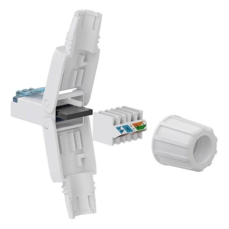 TF-RJ45U-C6A RJ45 toolless connector voor Cat 6a - Niet afgeschermd - Per stuk