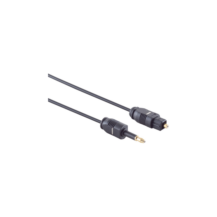 TL-mTL-5 Toslink kabel - 5 meter - Toslink naar Mini Toslink - 2.2 mm - Zwart