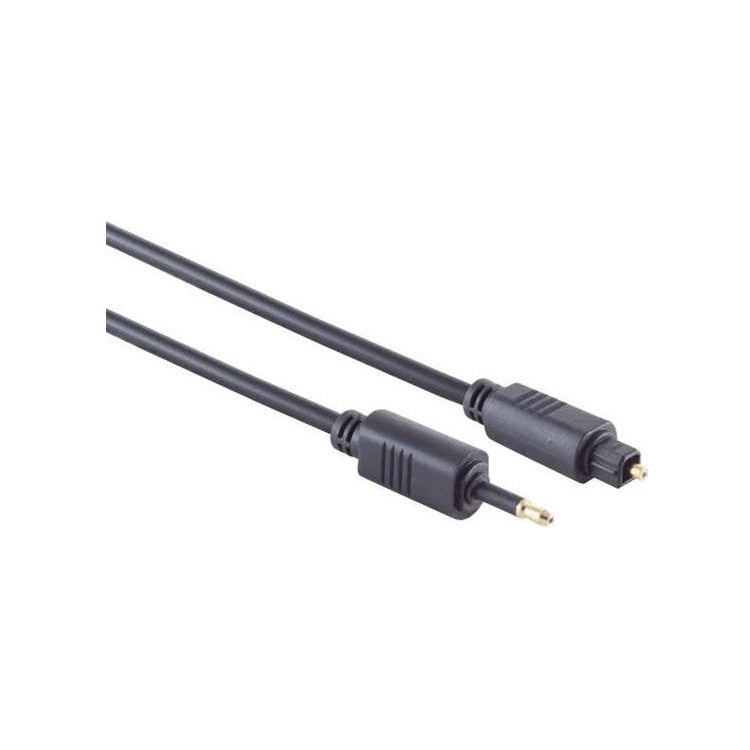 TL4-mTL-0.5 Toslink kabel - 50 cm - Toslink naar Mini Toslink - 4 mm - Zwart