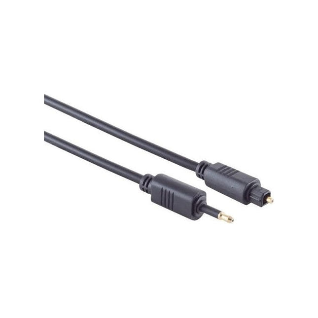 TL4-mTL-3 Toslink kabel - 3 meter - Toslink naar Mini Toslink - 4 mm - Zwart