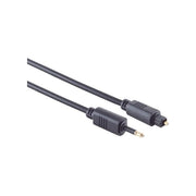 TL4-mTL-5 Toslink kabel - 5 meter - Toslink naar Mini Toslink - 4 mm - Zwart