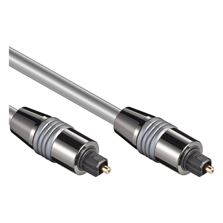 TL6-0.5 Toslink kabel - 50 cm - Toslink naar Toslink - 6 mm - Grijs
