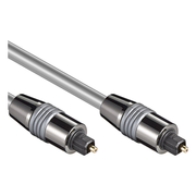 TL6-1.5 Toslink kabel - 1.5 meter - Toslink naar Toslink - 6 mm - Grijs