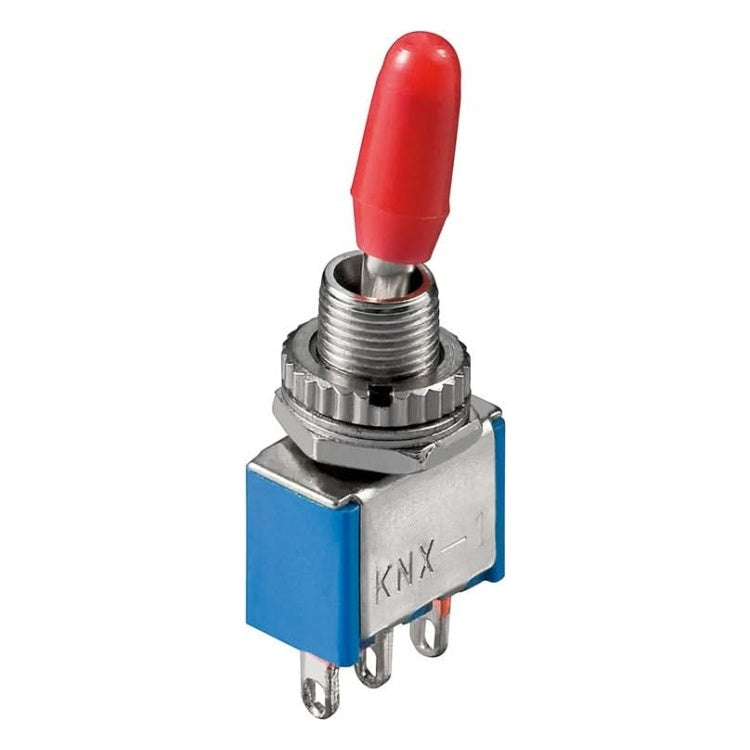 TMLSW1 Goobay tuimelschakelaar miniatuur - 3 pinnen - Blauwe behuizing