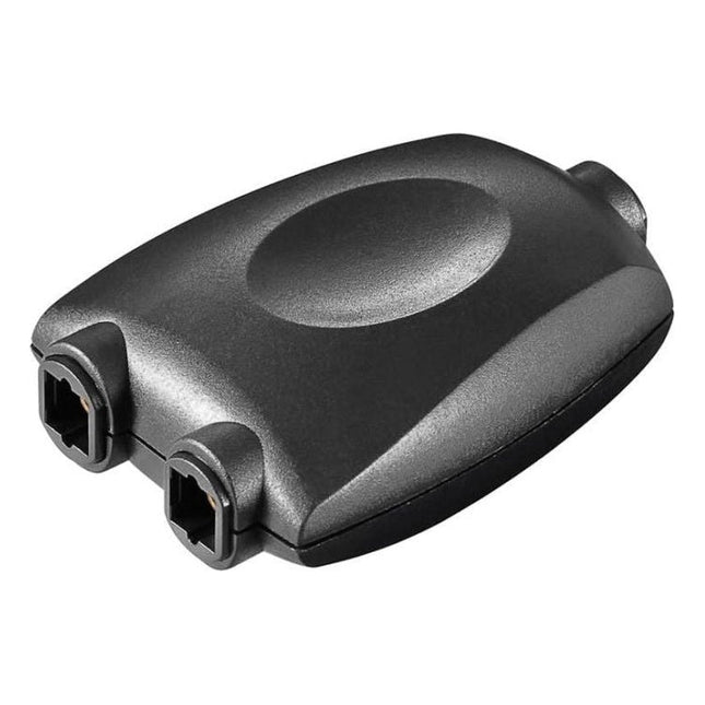 TOS-1-2 TOSLINK 1-naar-2 digitale audiosplitter - Verguld - zwart