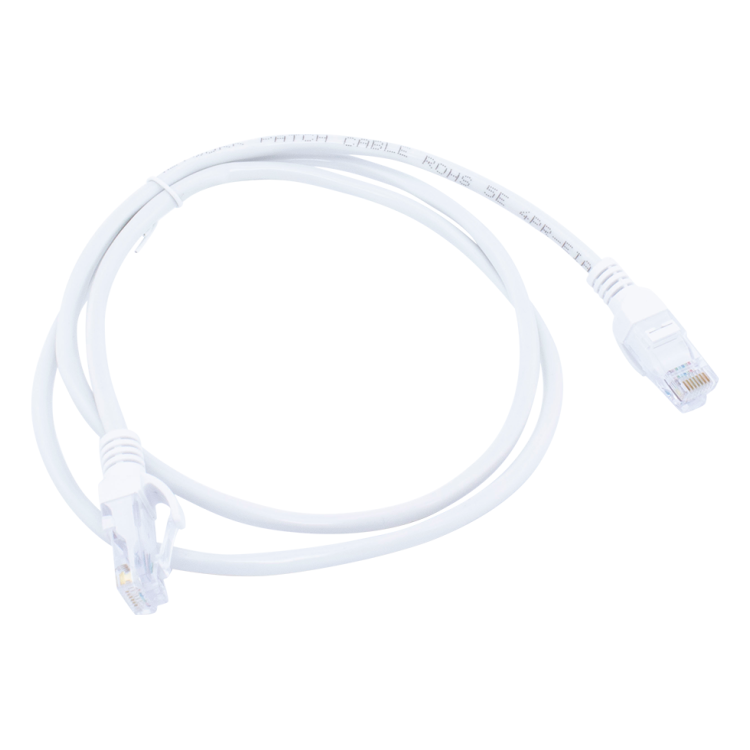U-C5A-1 1 meter Cat 5e U/UTP kabel - Wit - Huismerk