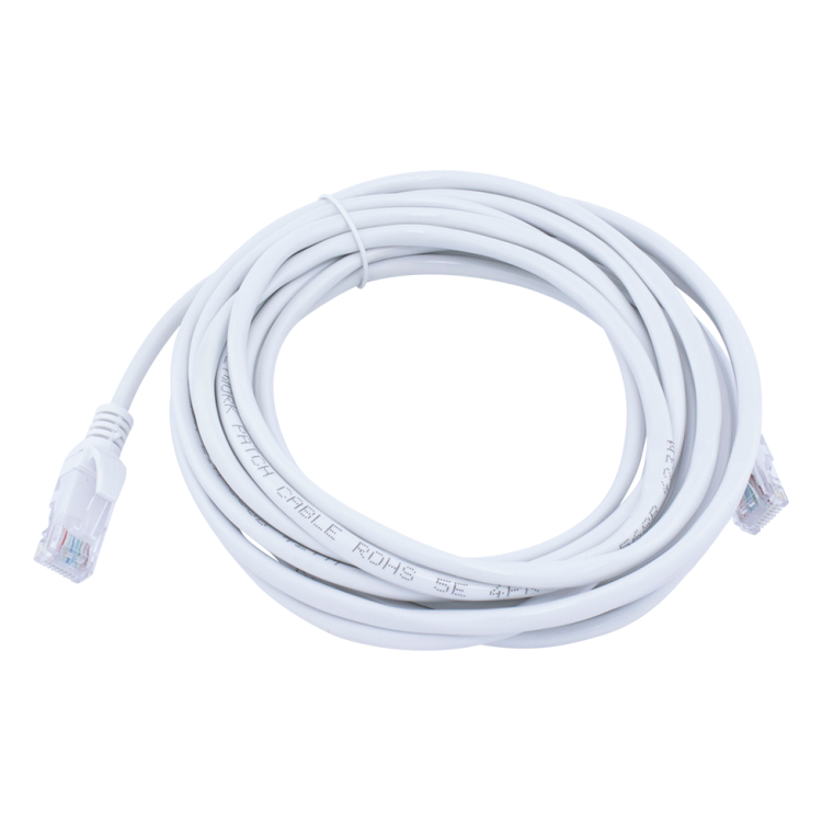 U-C5A-5 5 meter Cat 5e U/UTP kabel - Wit - Huismerk