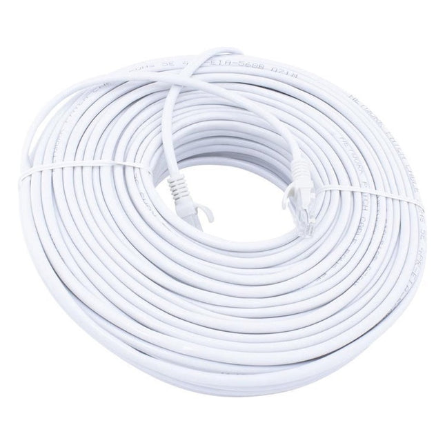 U-C6A-50 50 meter CAT6 Premium UTP Kabel - Incl. RJ45 Stekkers - Wit