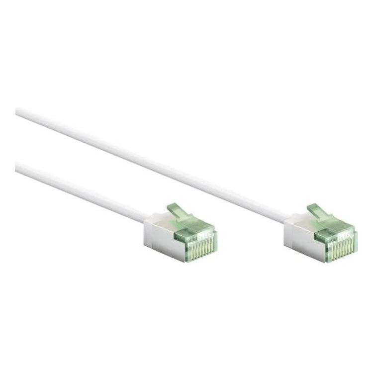 UF-C8C-SLIM-0.25-WT 25 cm CAT8.1 Slimline Netwerkkabel - U/FTP - LSZH - 25/40 Gbit/s - Wit