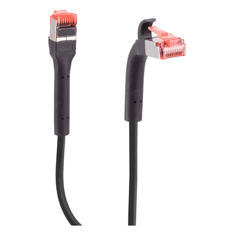 UFFL-C6AC-1.5-ZW 1,5 meter Cat 6a U/FTP netwerkkabel - Flexibele connector - Zwart - 100% koper