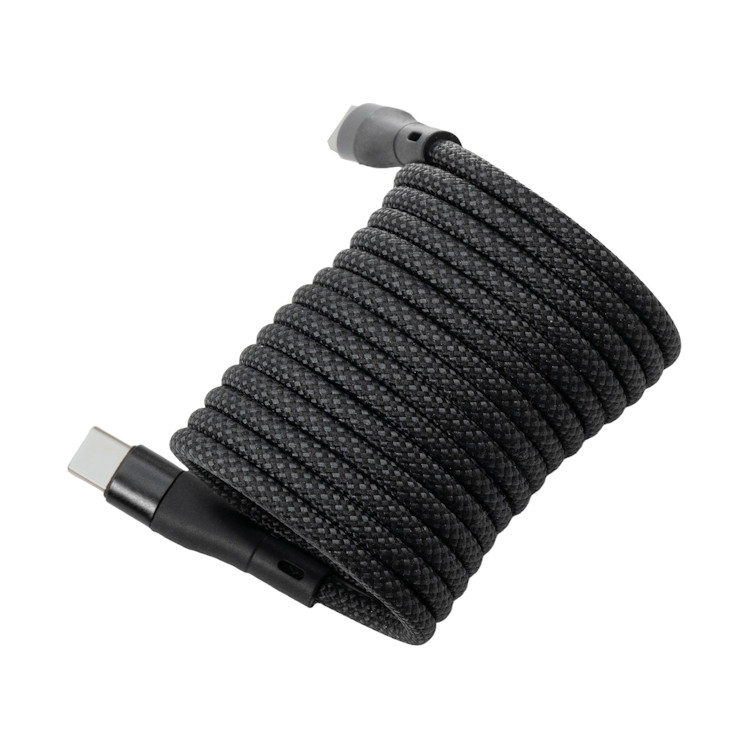 USB-C-100W-2.0-MAG-1 1 meter magnetische USB-C Kabel - USB 2.0 - 100W Power Delivery- Zwart