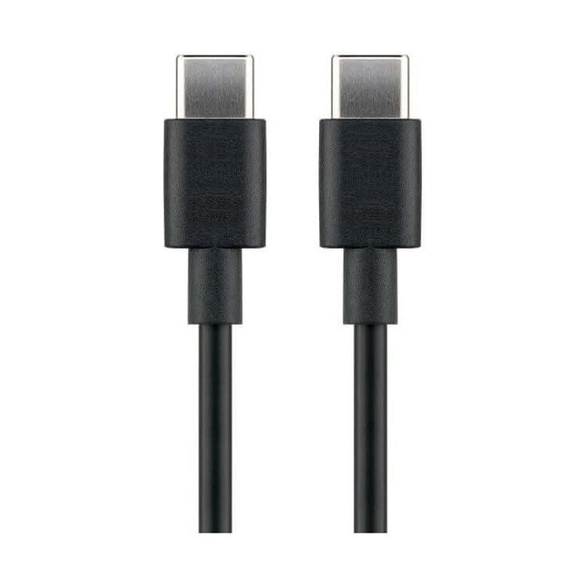 USB-C-2.0-0.5-ZW USB-C naar USB-C kabel - USB 2.0 - Tot 60 Watt - 50 cm - Zwart