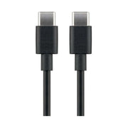 USB-C-2.0-1-ZW USB-C naar USB-C kabel - USB 2.0 - Tot 60 Watt - 1 meter - Zwart