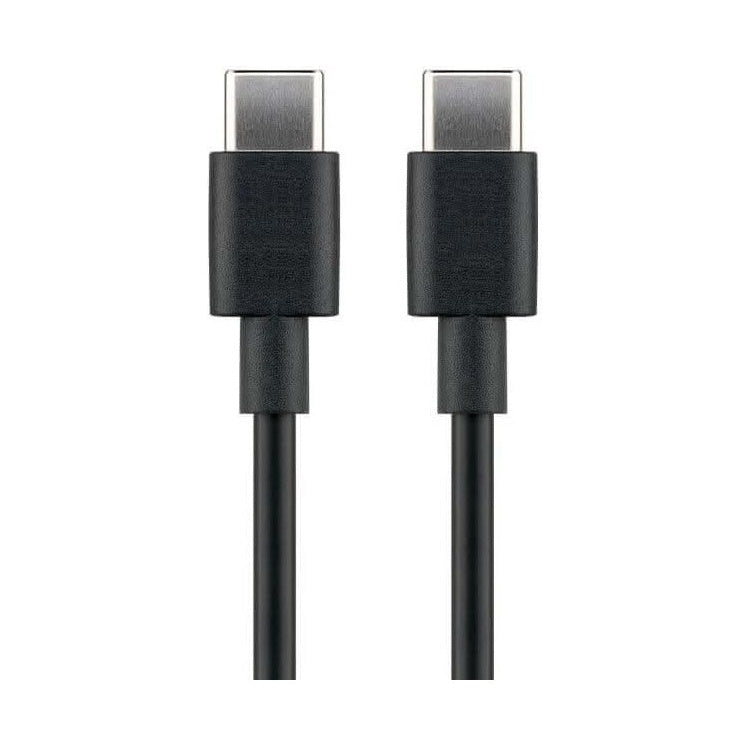 USB-C-2.0-1-ZW USB-C naar USB-C kabel - USB 2.0 - Tot 60 Watt - 1 meter - Zwart