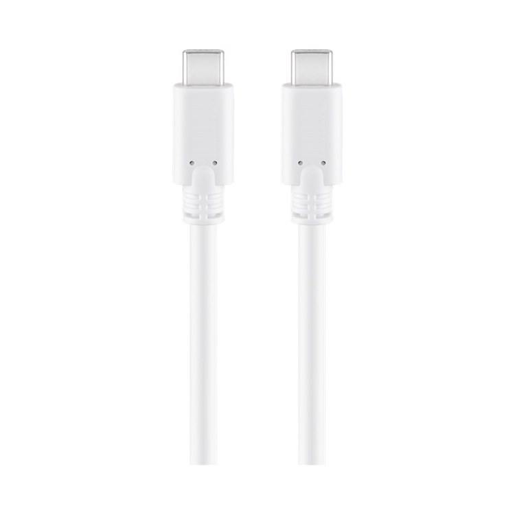 USB-C-3.2-0.5-WT USB-C naar USB-C kabel - USB 3.0 - 50 cm - Wit - Goobay
