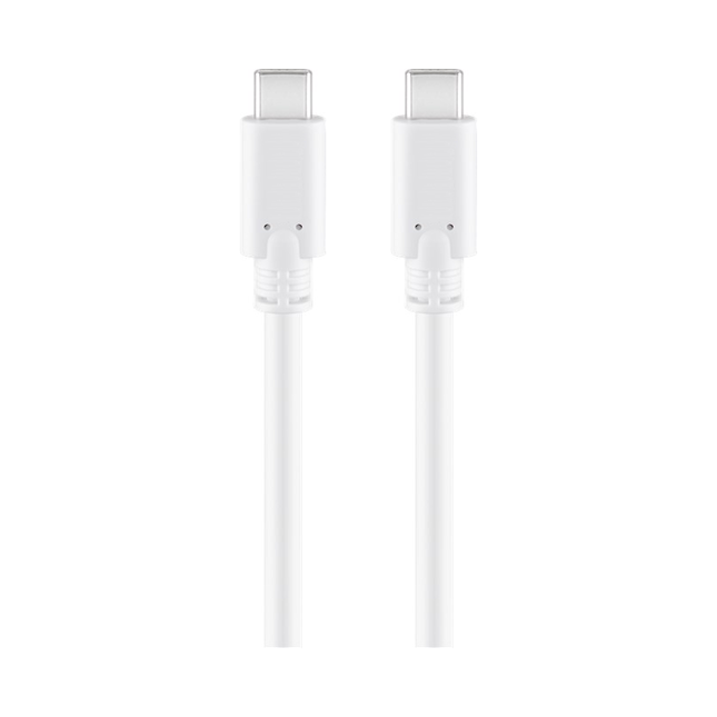 USB-C-3.2-1.5-WT USB-C kabel - USB 3.2 Gen 2x2 - 1,5 meter - PD 60 watt - Wit