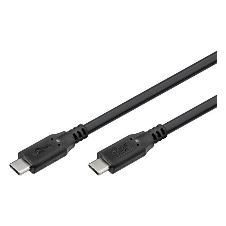 USB-C-4.0-40g-100w-0.5 USB 4 kabel - USB C - PD 100 watt - 8K/60Hz video - USB 4.0 - 40 Gbit - 50 cm