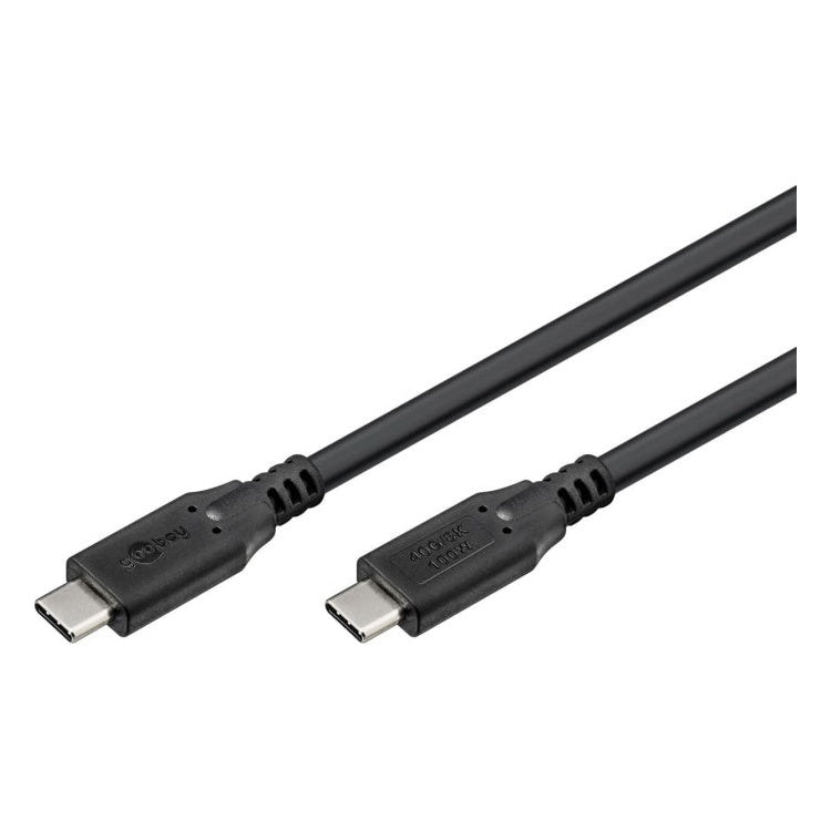 USB-C-4.0-40g-100w-1.5 USB 4 kabel - USB C - PD 100 watt - 8K/60Hz video - USB 4.0 - 40 Gbit - 1 .5meter
