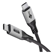 USB-C-4.0v2-1.5 1,5 meter USB-C Kabel - USB4 Versie 2.0 - 240W - 80 Gbit/s - Zwart/Zilver