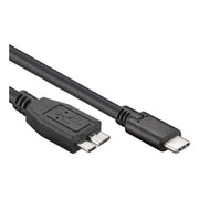 USB-C-MC-3.0-1 USB-C naar Micro USB-B kabel - USB 3.1 Gen 1 - 1 meter - Zwart