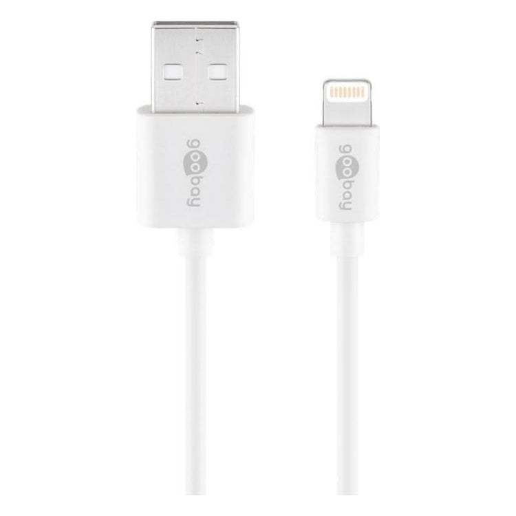 USB-LNG-1 Laad en data kabel lightning - 8-pin - 1 meter - Wit - Goobay